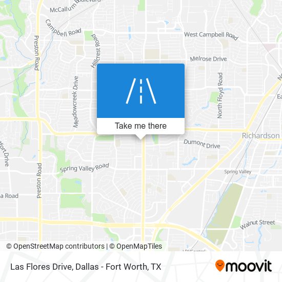 Las Flores Drive map