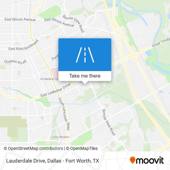 Lauderdale Drive map