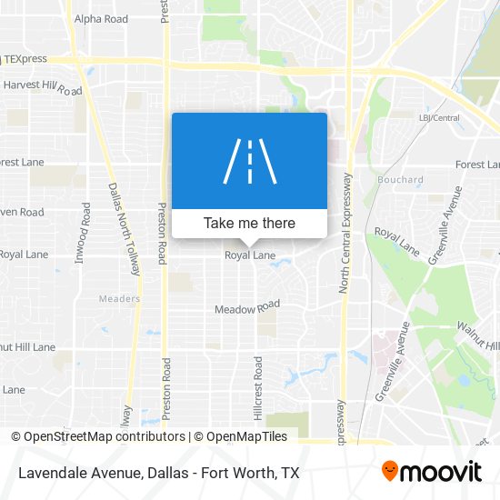Lavendale Avenue map
