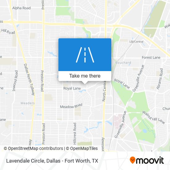 Lavendale Circle map