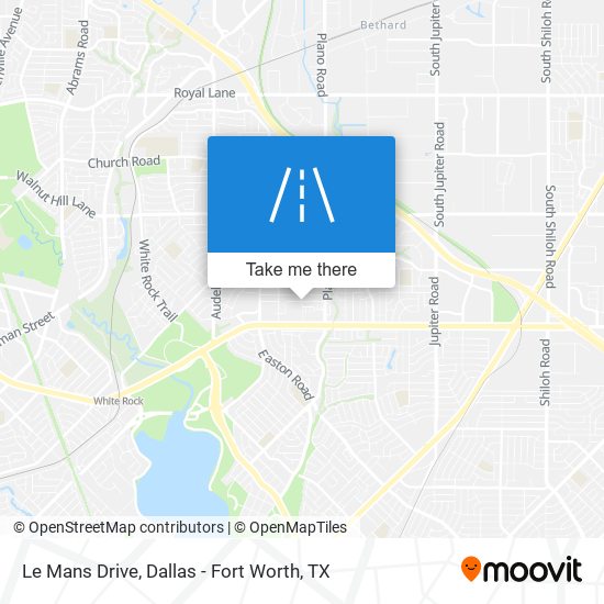 Le Mans Drive map