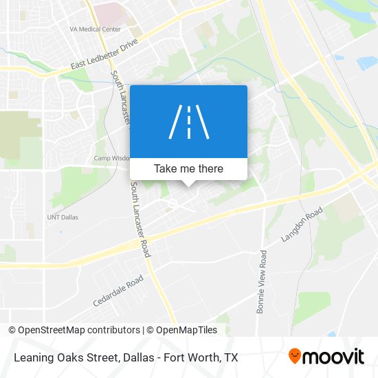 Mapa de Leaning Oaks Street