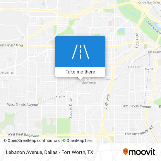 Mapa de Lebanon Avenue