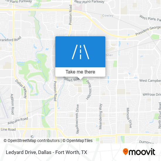 Ledyard Drive map