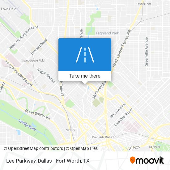 Mapa de Lee Parkway