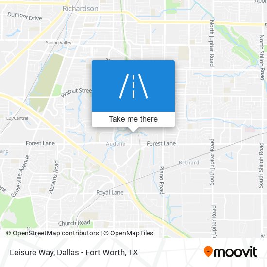 Leisure Way map