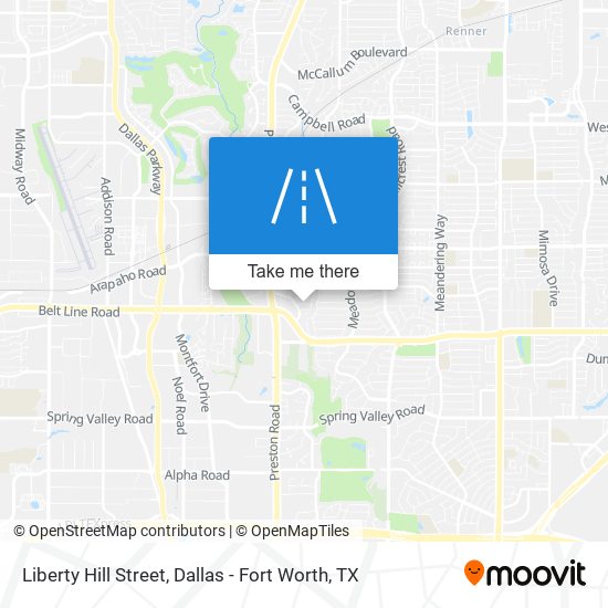 Liberty Hill Street map