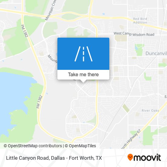 Little Canyon Road map