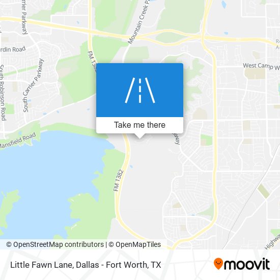 Little Fawn Lane map