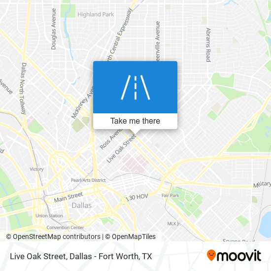 Mapa de Live Oak Street