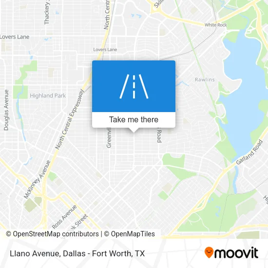 Mapa de Llano Avenue