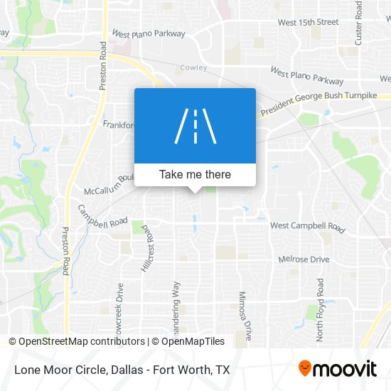Lone Moor Circle map