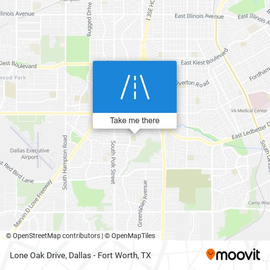 Lone Oak Drive map