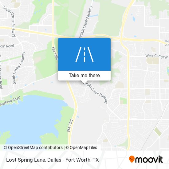 Lost Spring Lane map