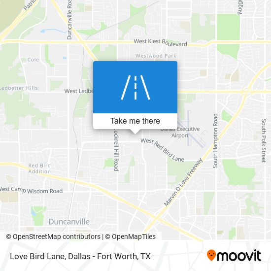 Love Bird Lane map