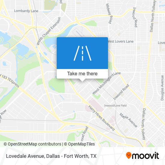 Lovedale Avenue map