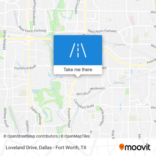 Loveland Drive map