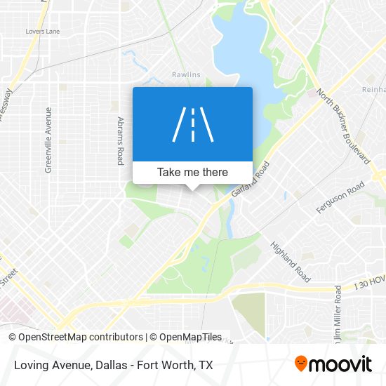 Loving Avenue map