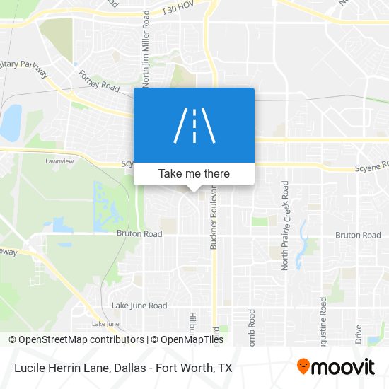Lucile Herrin Lane map
