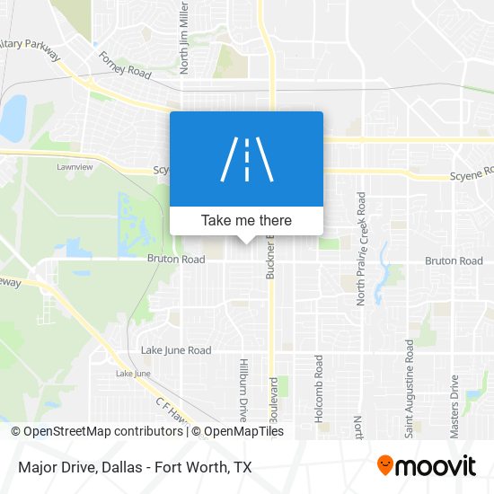 Major Drive map