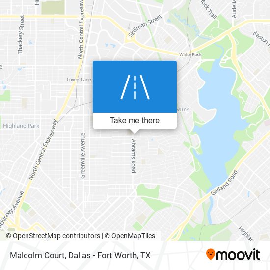 Malcolm Court map