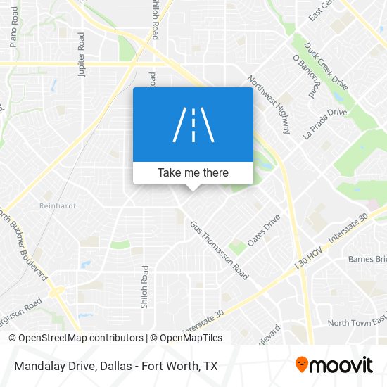 Mandalay Drive map