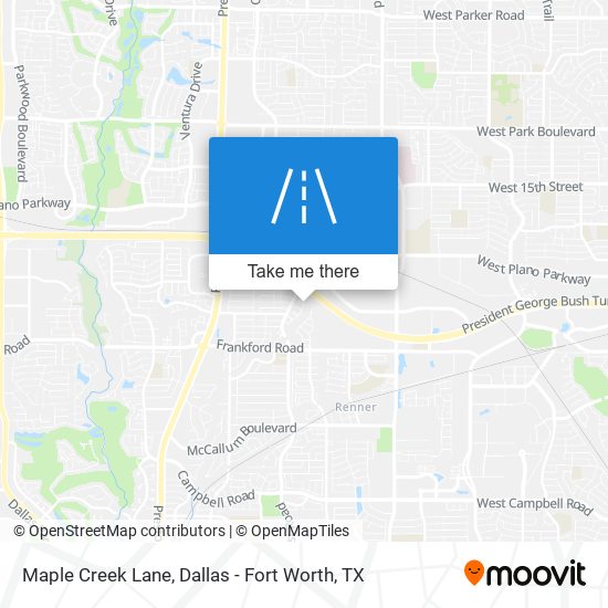 Mapa de Maple Creek Lane