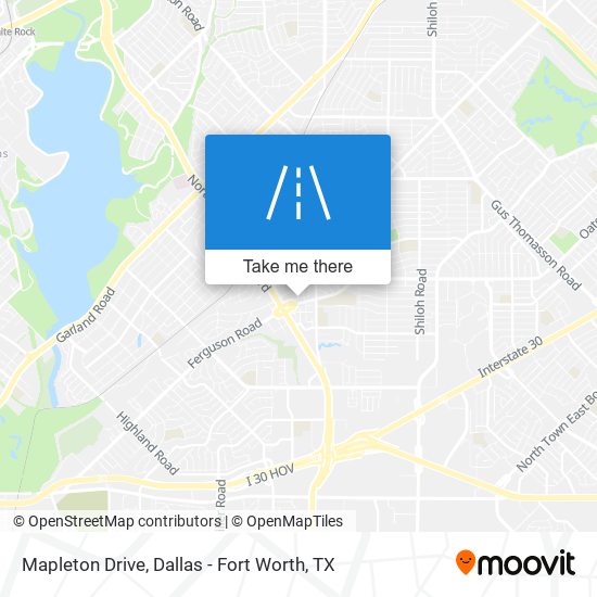Mapleton Drive map
