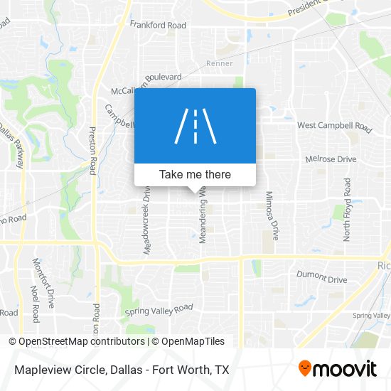 Mapleview Circle map