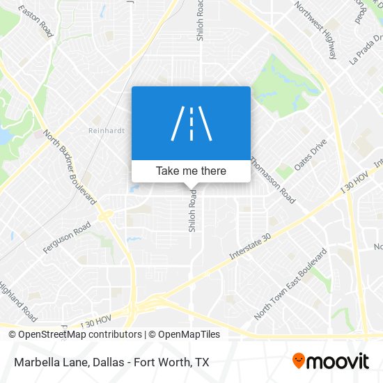 Marbella Lane map