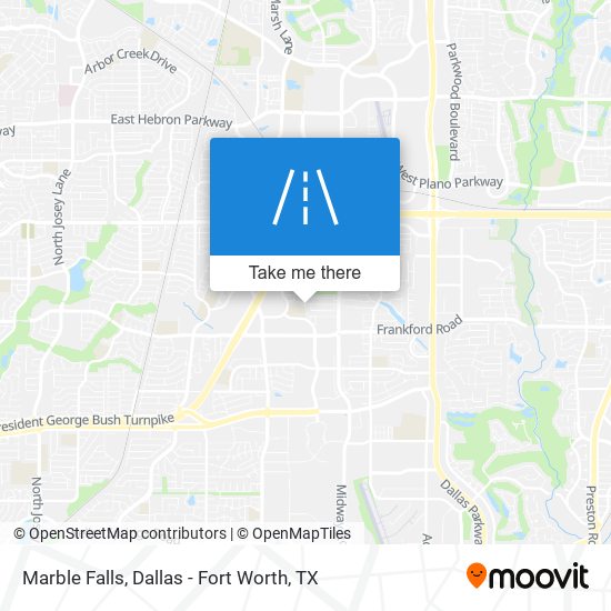 Mapa de Marble Falls