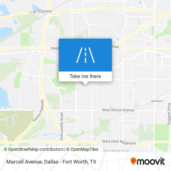 Marcell Avenue map