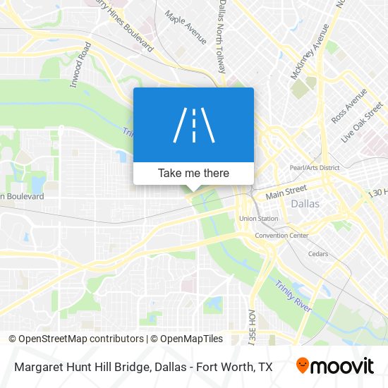 Mapa de Margaret Hunt Hill Bridge