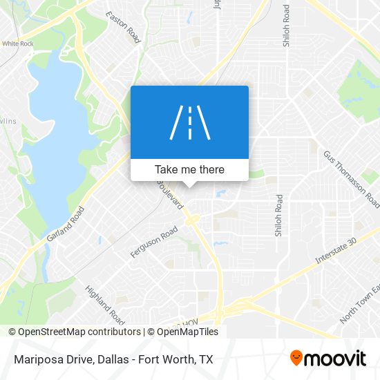 Mariposa Drive map