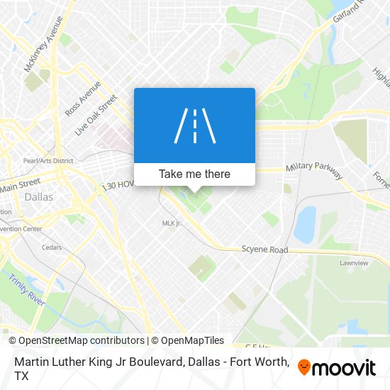 Martin Luther King Jr Boulevard map