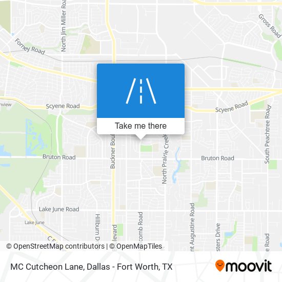 MC Cutcheon Lane map
