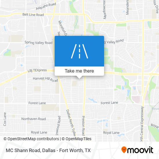 Mapa de MC Shann Road