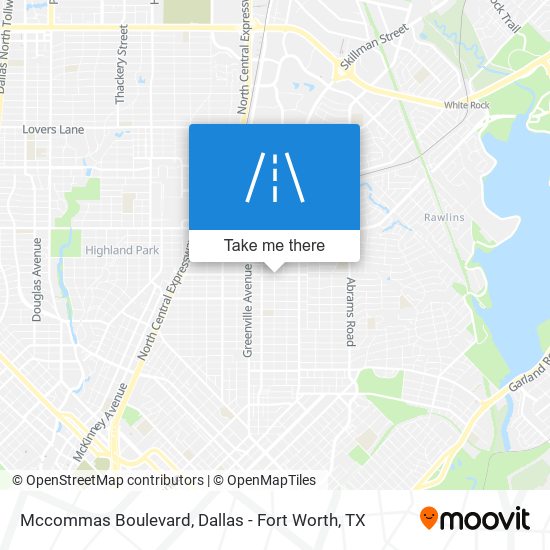 Mccommas Boulevard map