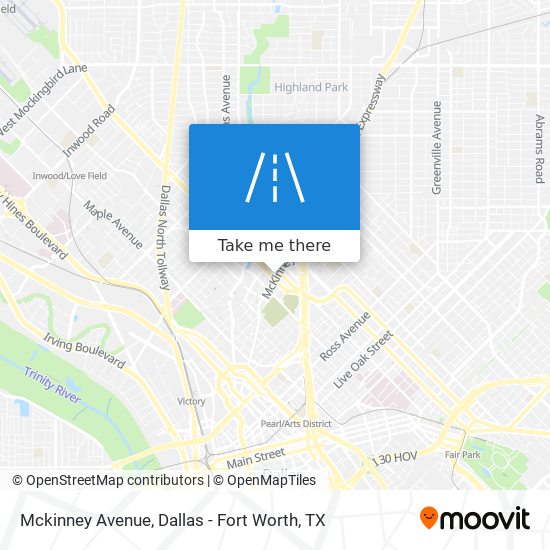 Mapa de Mckinney Avenue