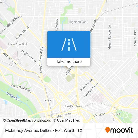 Mckinney Avenue map