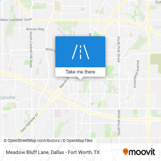 Meadow Bluff Lane map