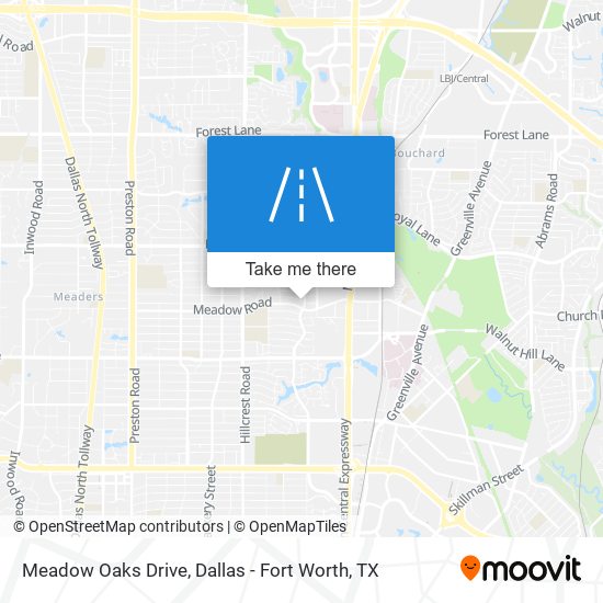 Meadow Oaks Drive map