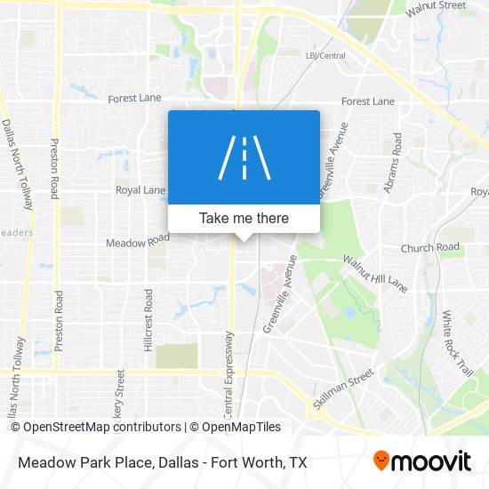 Meadow Park Place map