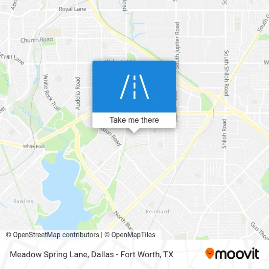 Meadow Spring Lane map
