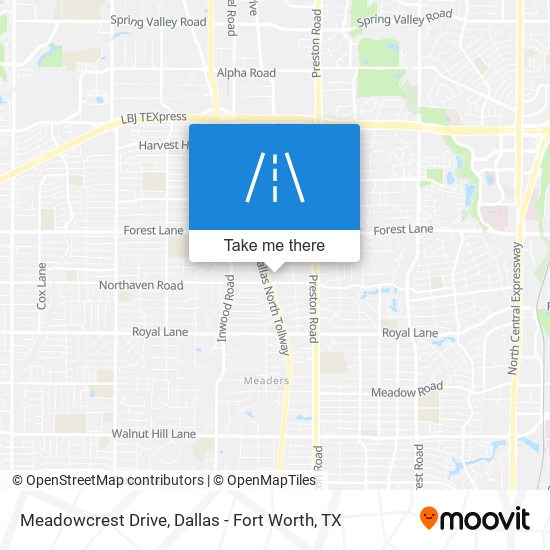 Meadowcrest Drive map