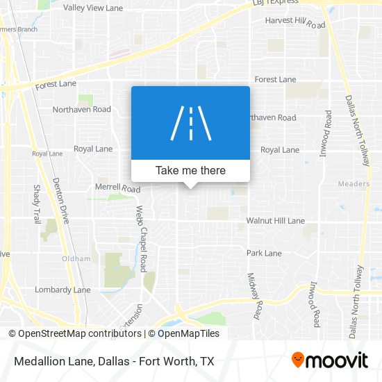 Medallion Lane map