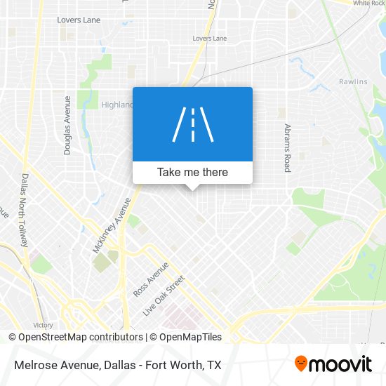 Melrose Avenue map