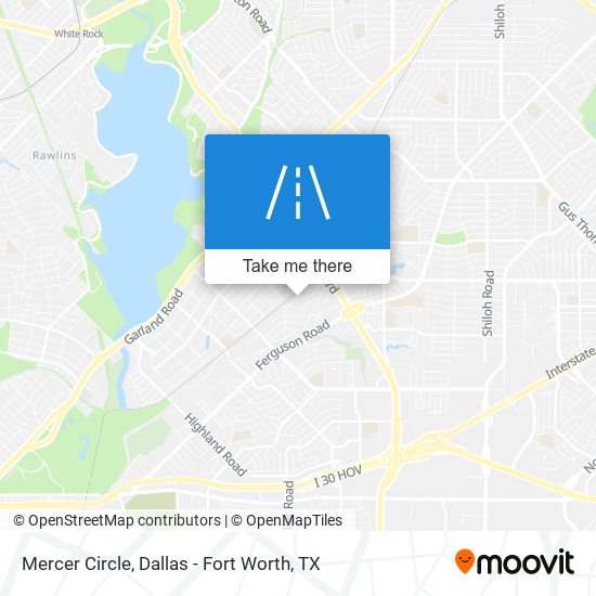 Mapa de Mercer Circle