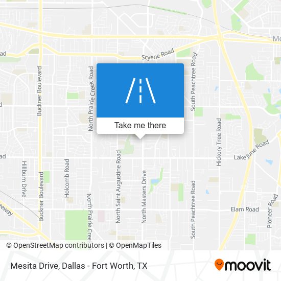 Mesita Drive map