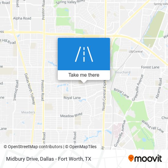 Mapa de Midbury Drive